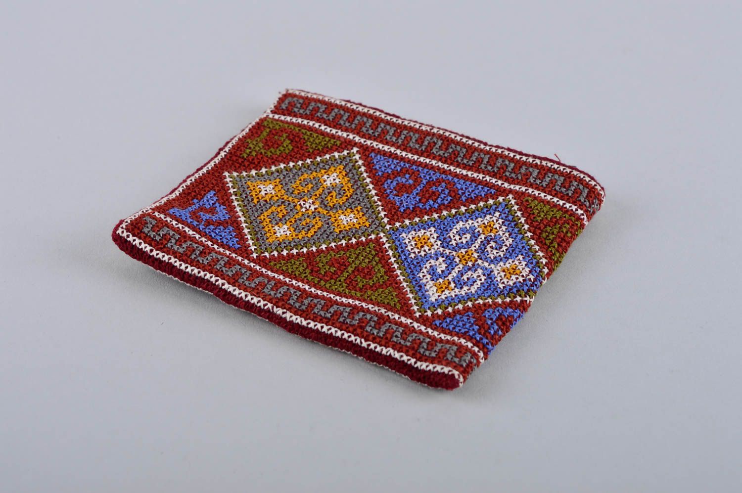 Unusual handmade fabric wallet purse designs luxury bags modern embroidery photo 3