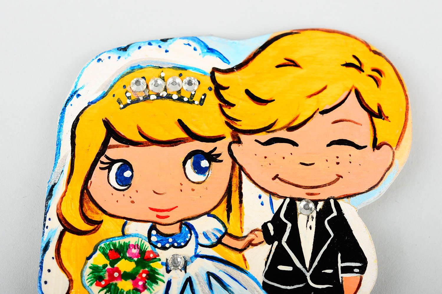 Funny handmade plywood figurine wedding decor cool rooms decorative use only photo 5