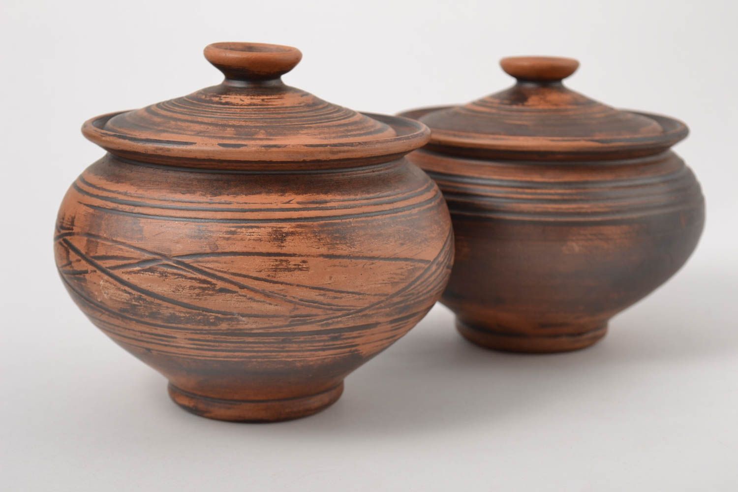 Ceramic kitchenware unusual handmade pots beautiful lovely interior decor photo 4