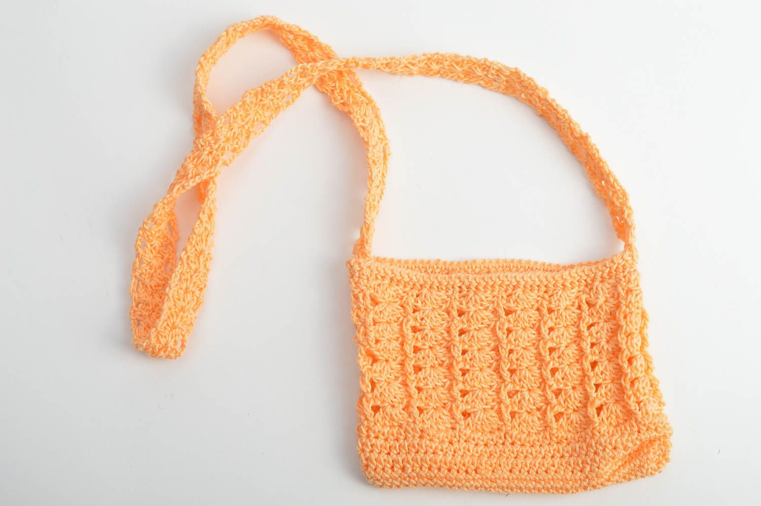 Little beautiful crochet purse for little fashionistas handmade accessory photo 2