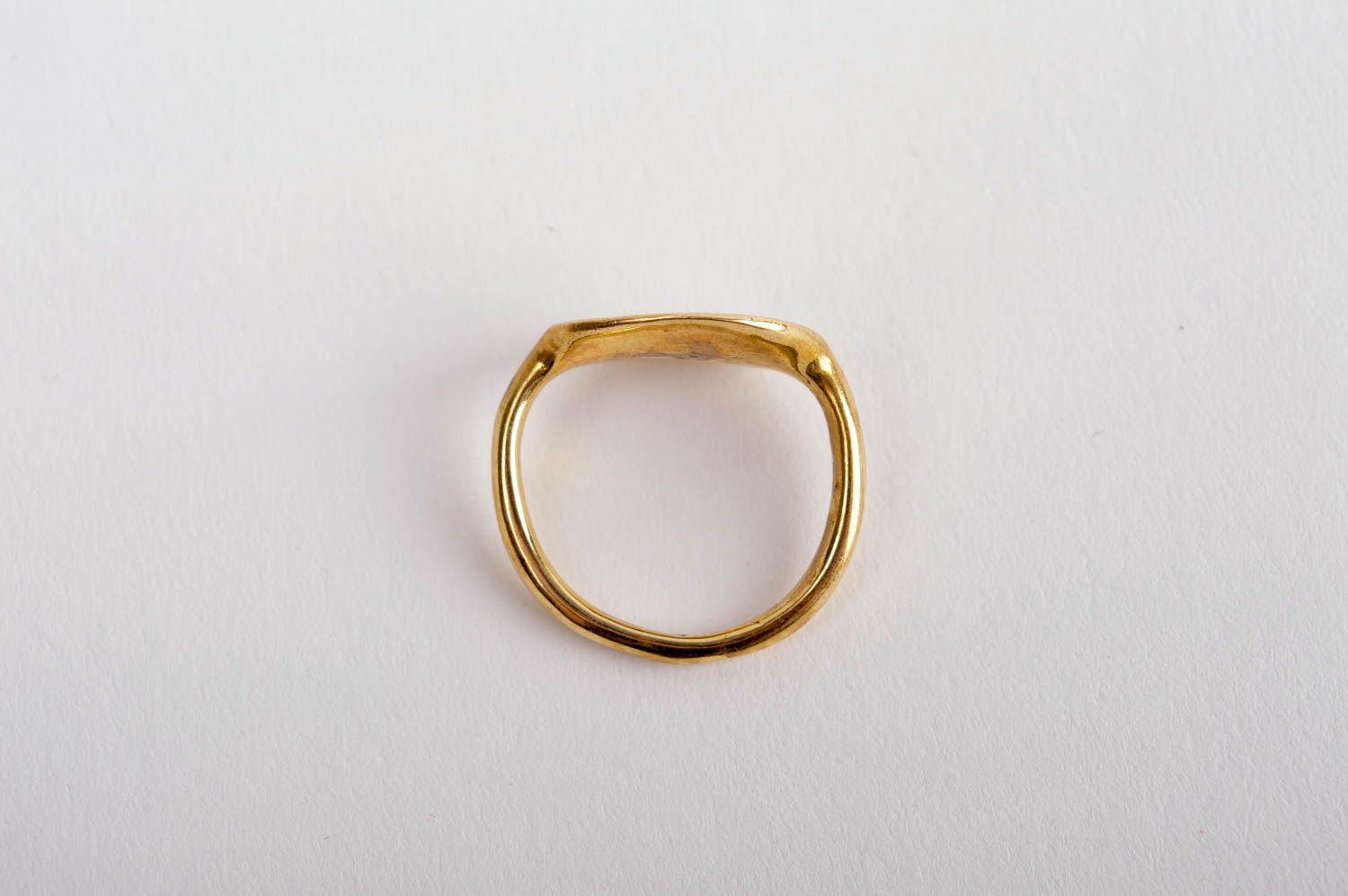 Кольцо ручной работы авторское украшение оригинальное кольцо украшение из латуни фото 5