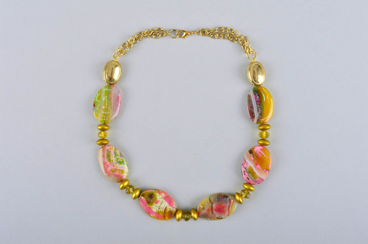 Natural stones designer accessories handmade designer necklace present for girls photo 2
