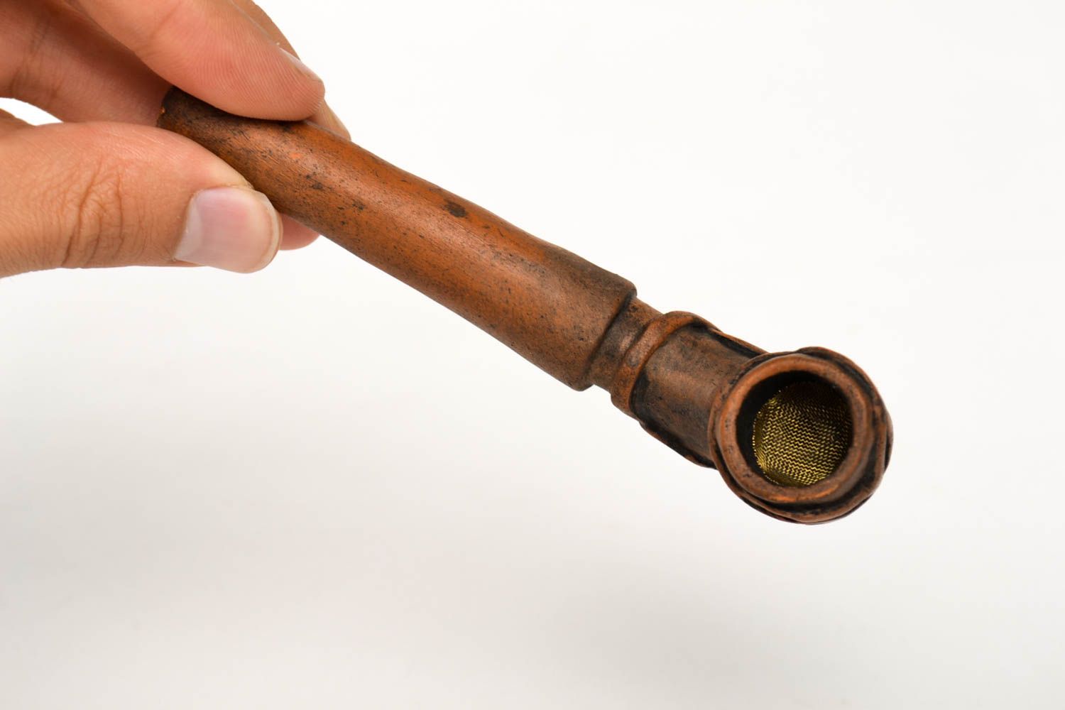 Трубка ручной работы трубка для табака керамическая курительная трубка авторская фото 5