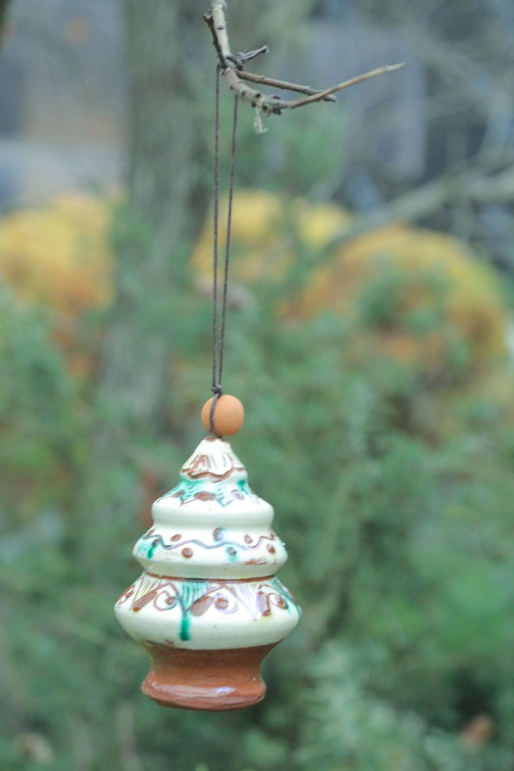 Sino de cerâmica Árvore de Natal foto 1