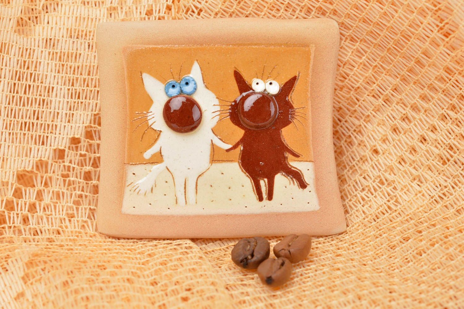 Handmade fridge magnet decorative clay magnet souvenir home decoration photo 1
