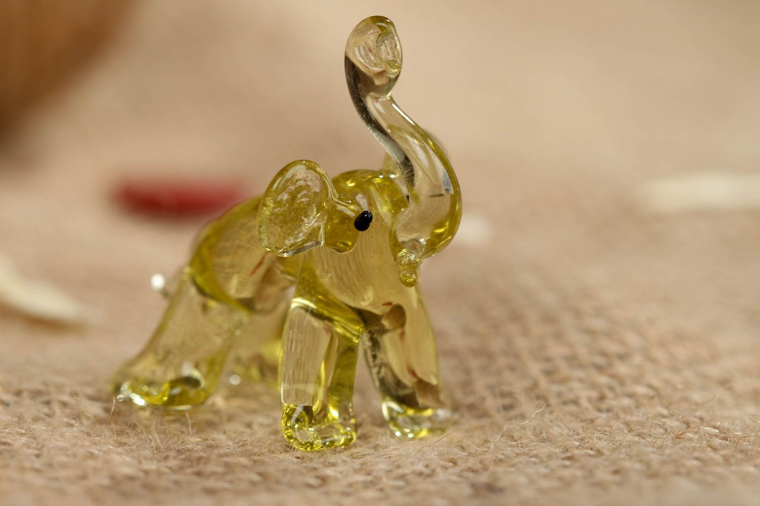 Lampwork Figurine Elefant aus Glas Handmade foto 5