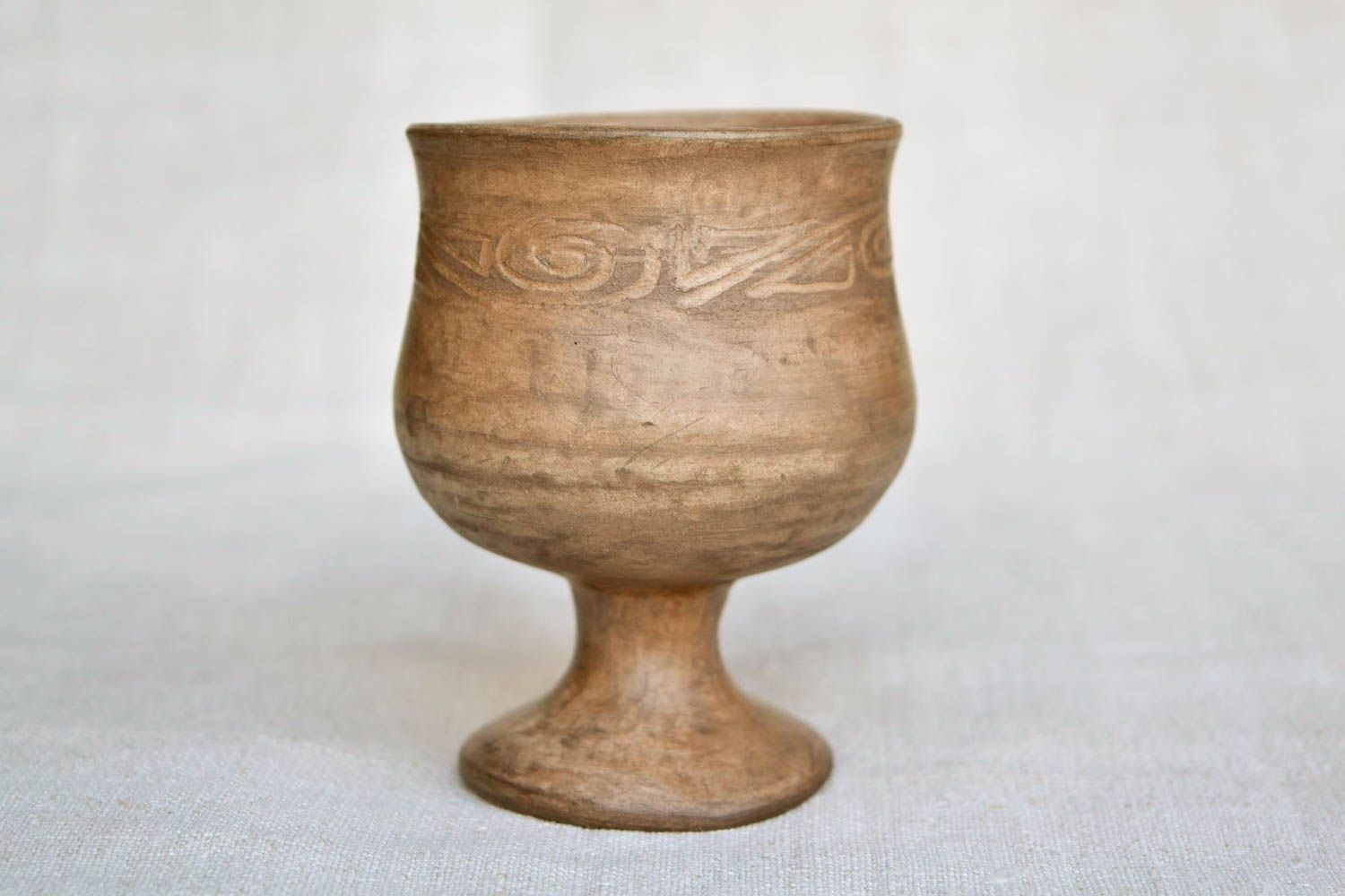 Copa de barro artesanal vaso de chupito con capacidad de 150 ml regalo original foto 3