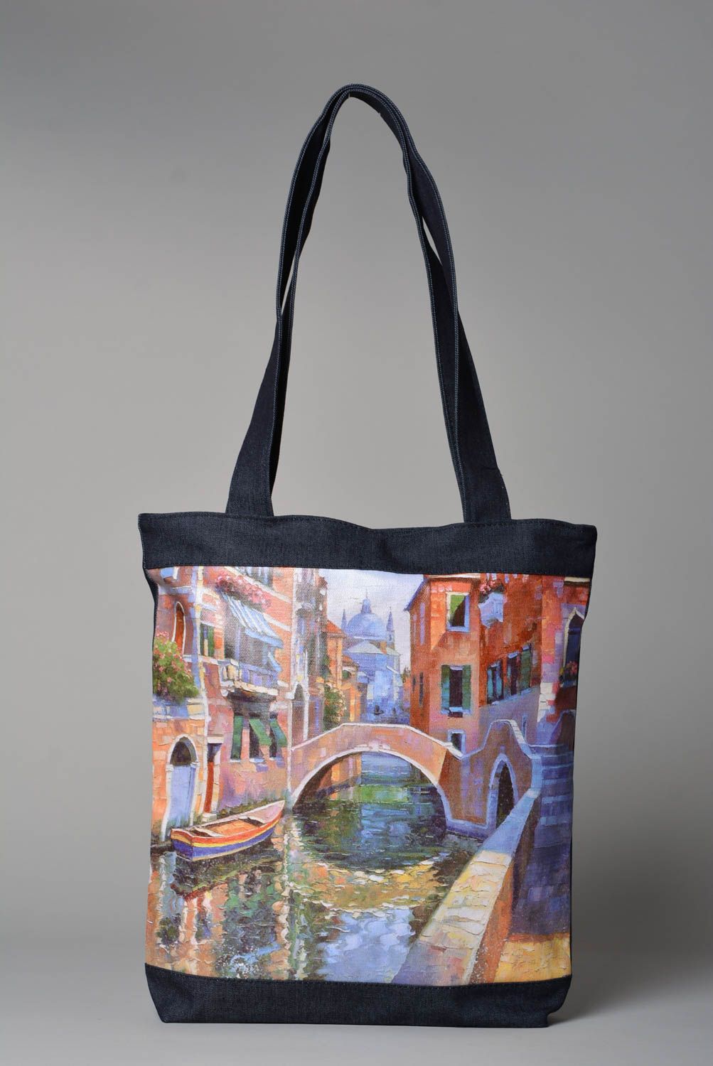 Сумка ручной работы оригинальная женская сумка яркая тканевая сумка Венеция фото 1