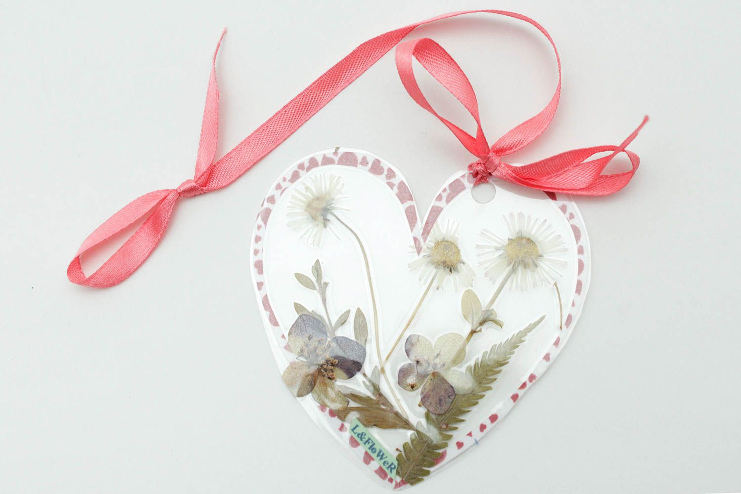 Декоративное сердце ручной работы сердце с цветами декор для дома изящный фото 3