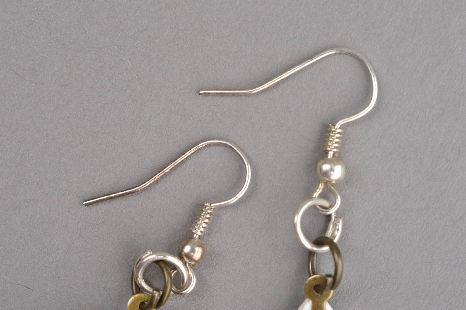 Homemade jewelry designer earrings dangling earrings fashion accessories  photo 4