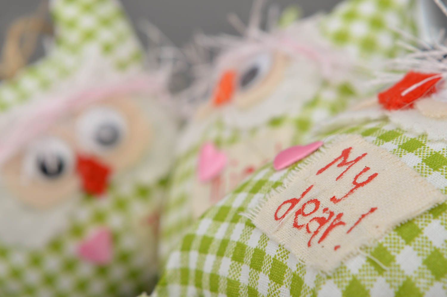 Handmade soft toy interior stuffed toy for baby nursery decor ideas owl toy photo 4