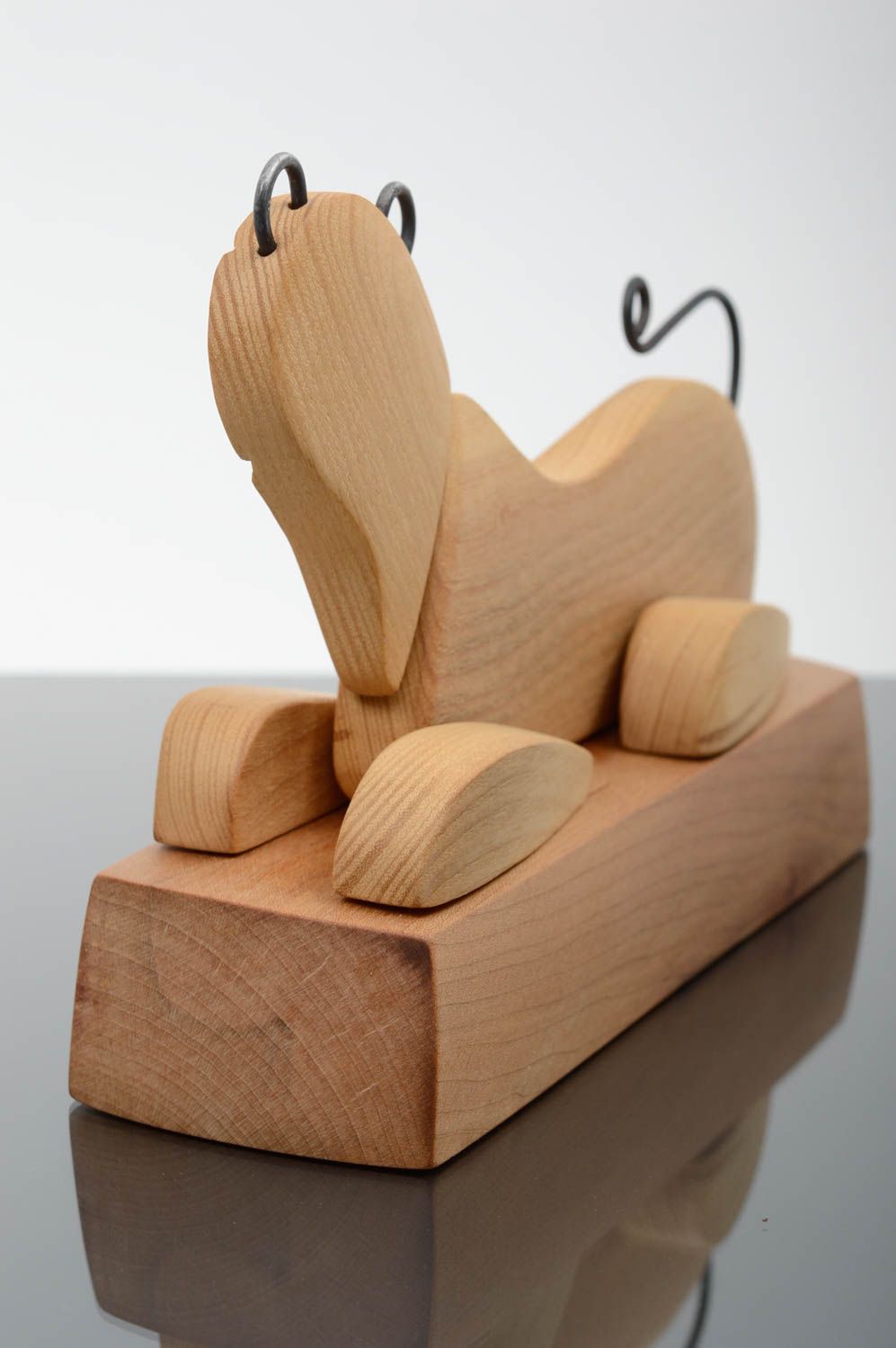Handmade wood sculpture wooden gifts animal figurines souvenir ideas home decor photo 2