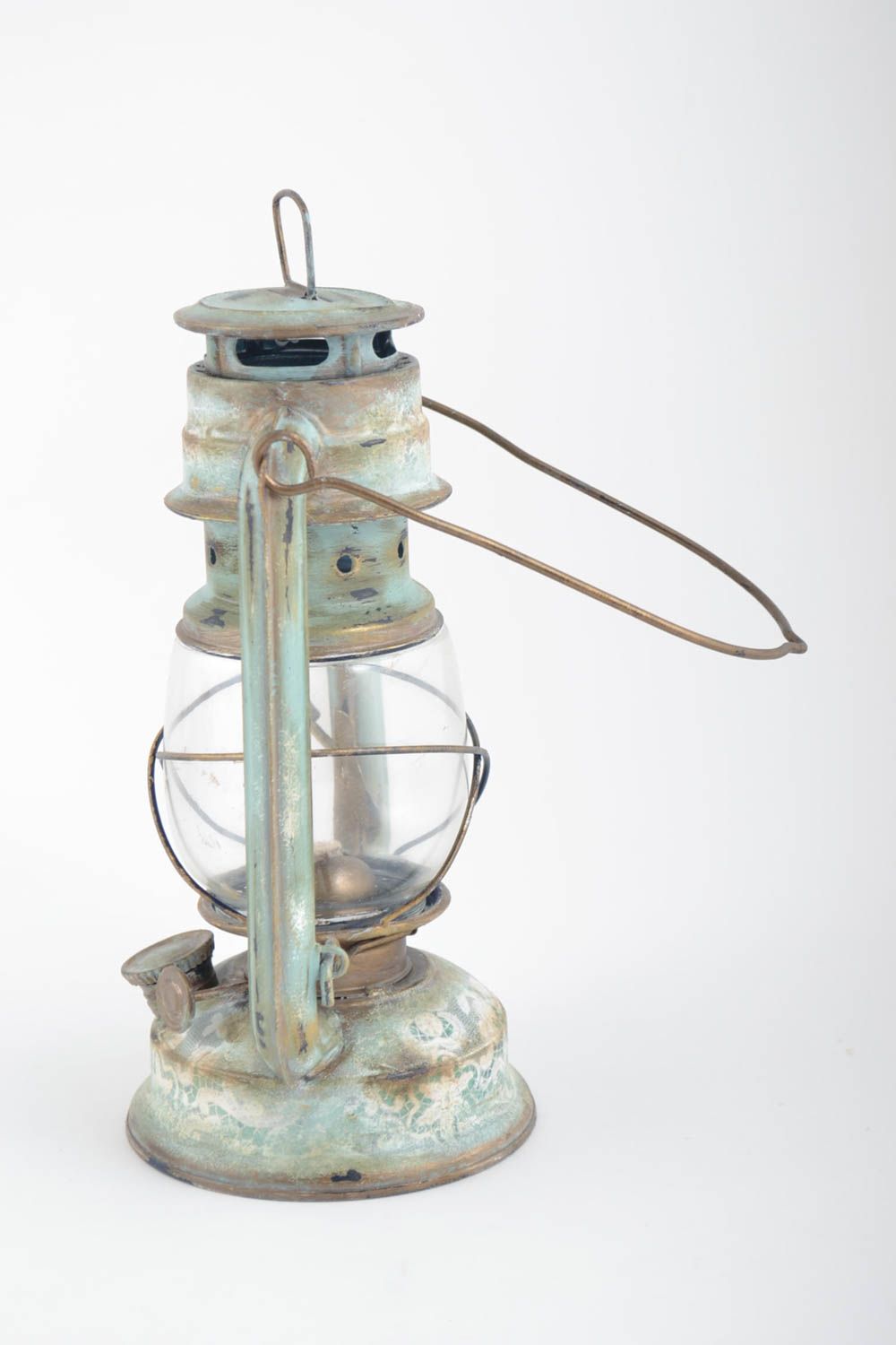 Lámpara artesanal con forma de farol elemento decorativo regalo original  foto 3