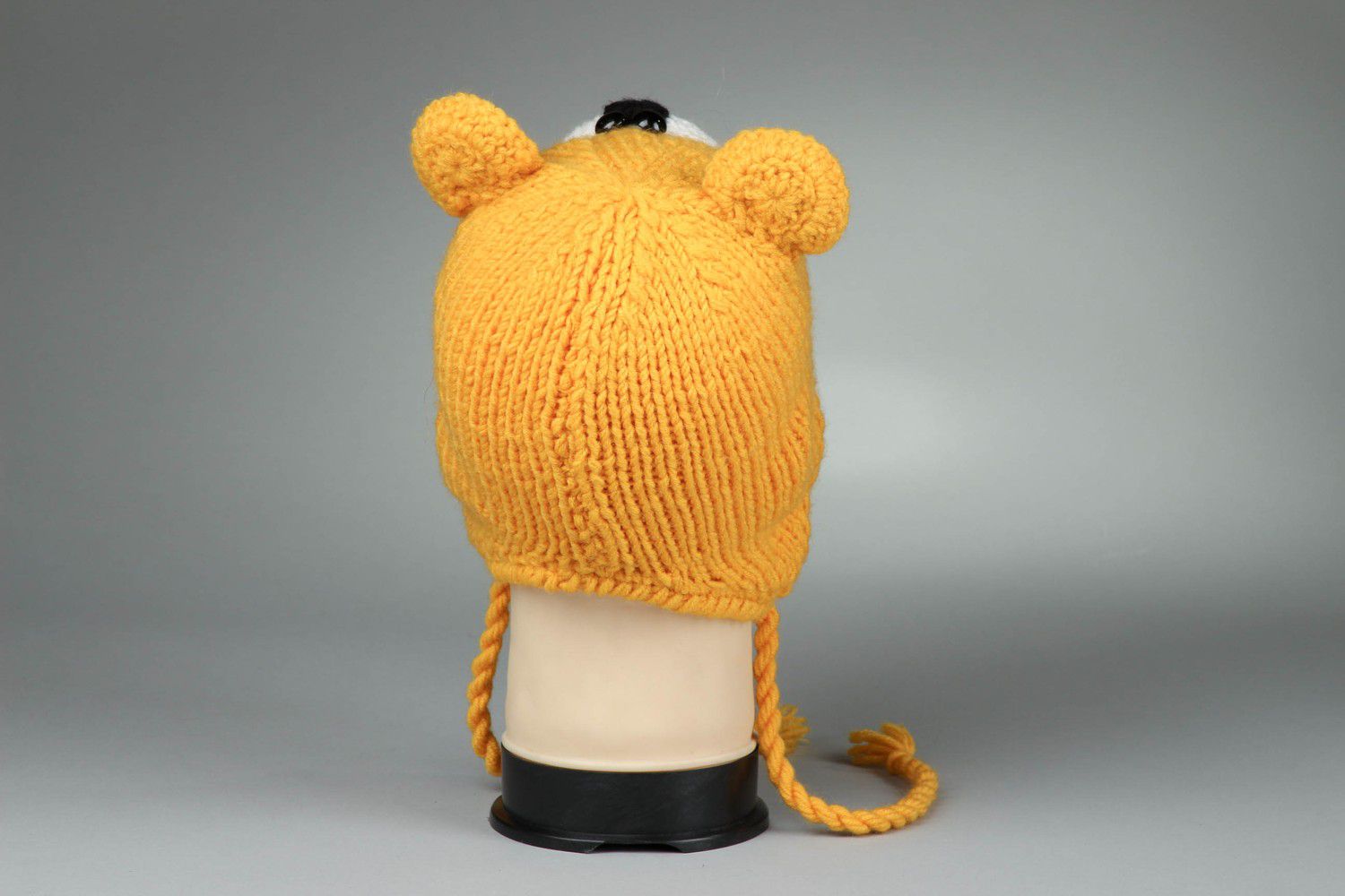 Knitted hat Bear photo 4