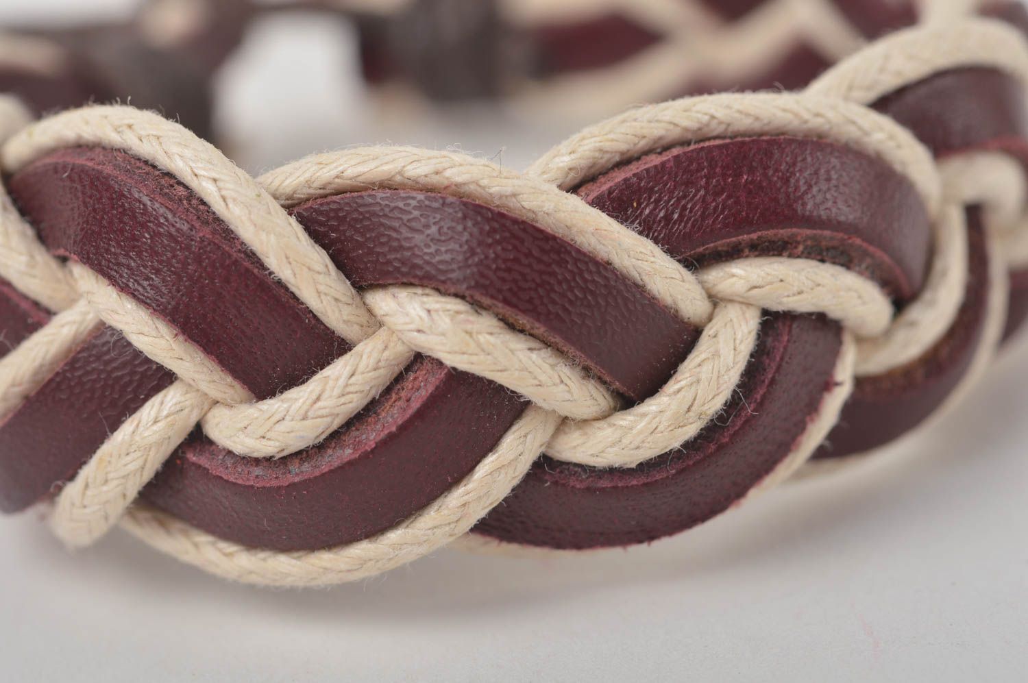 Stylish handmade leather bracelet designer accessories unisex bracelet designs photo 3