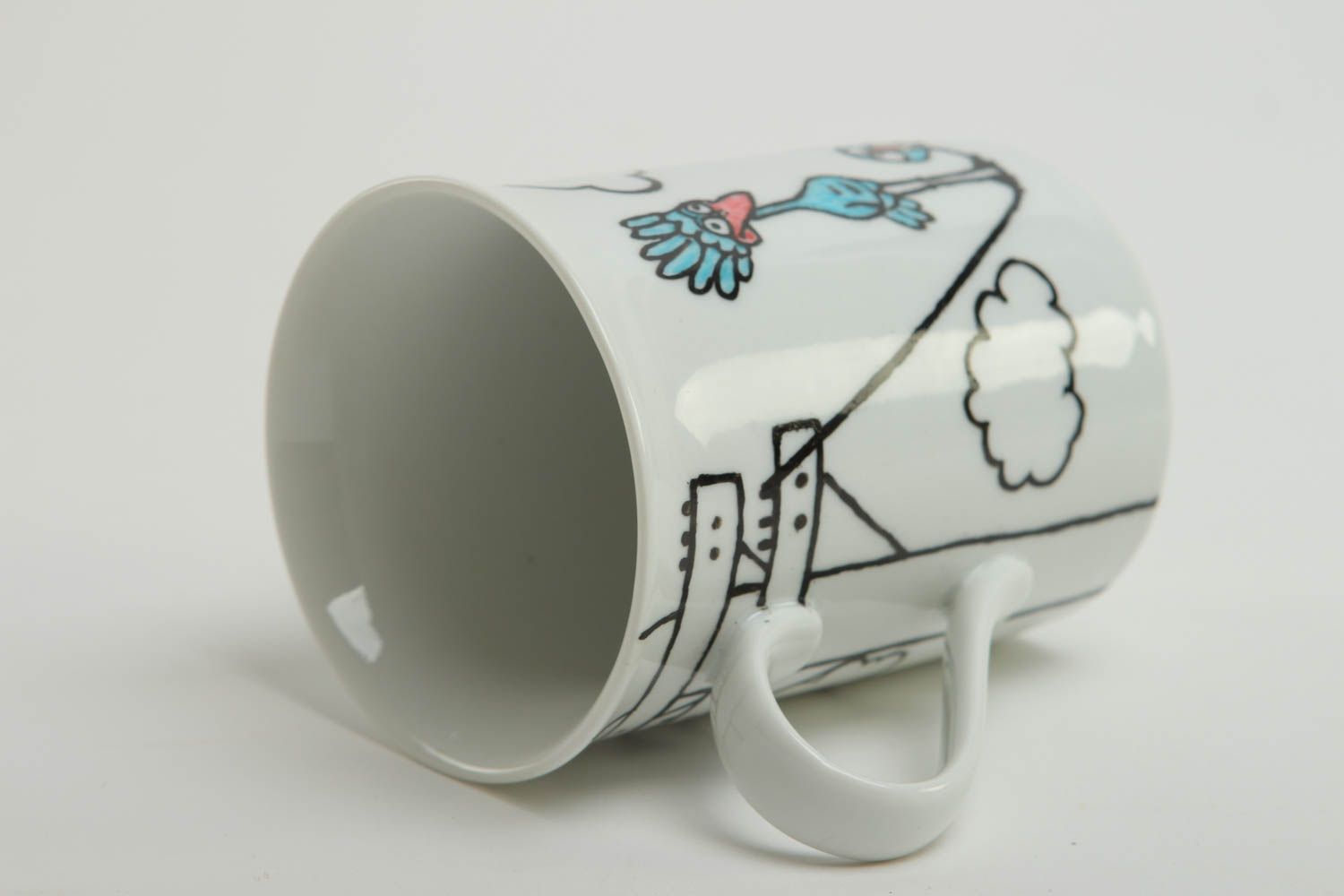 Tasse céramique faite main Mug original 30 cl blanc design Vaisselle design photo 3