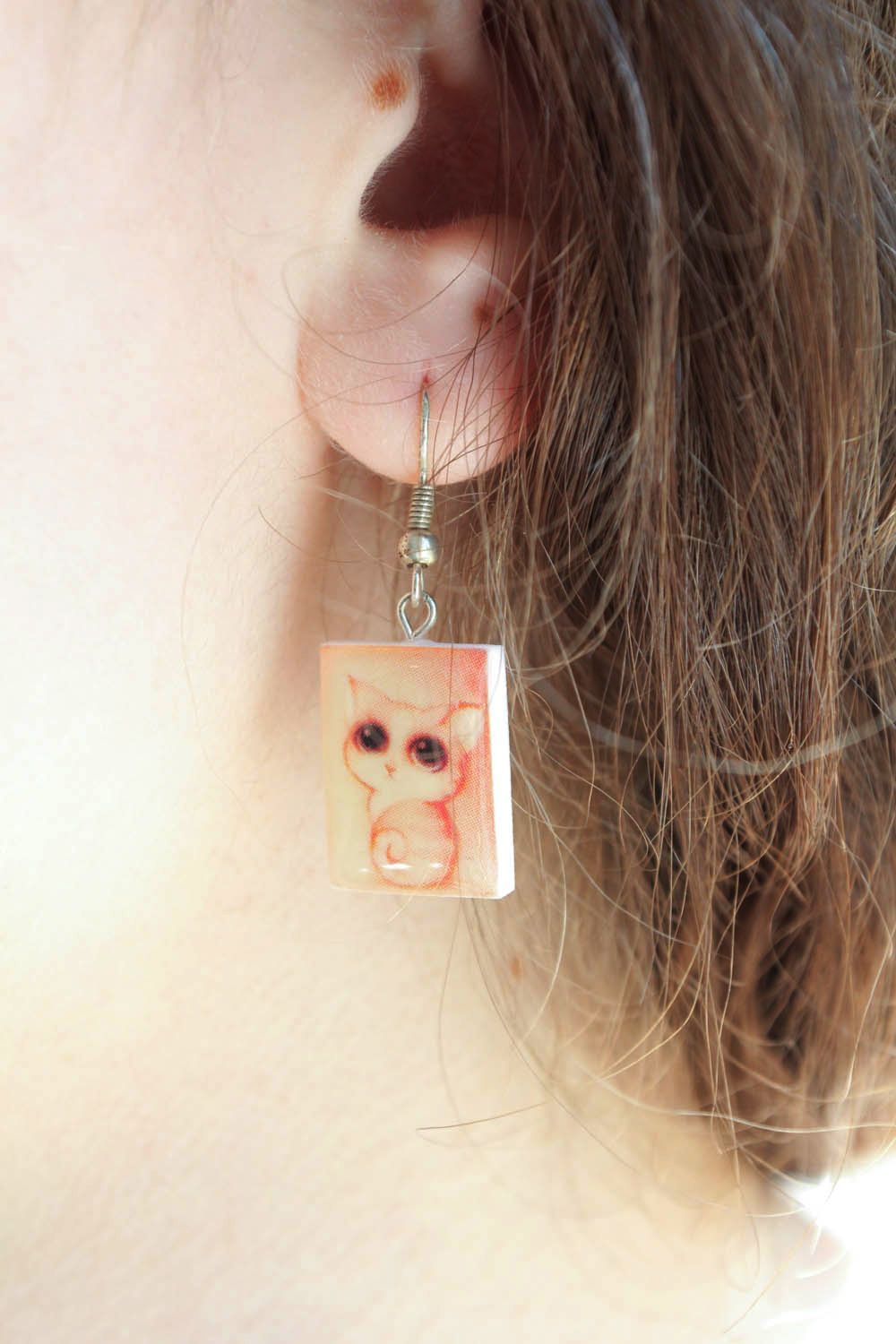 Earrings with kittens photo 1