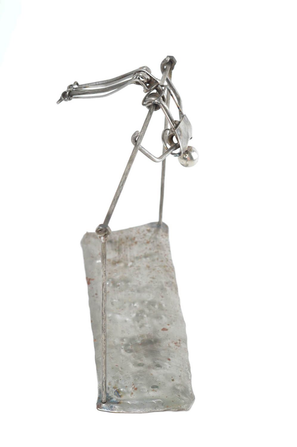 Декор для дома хэнд мэйд фигурка из металла необычный подарок для парня Гимнаст фото 5