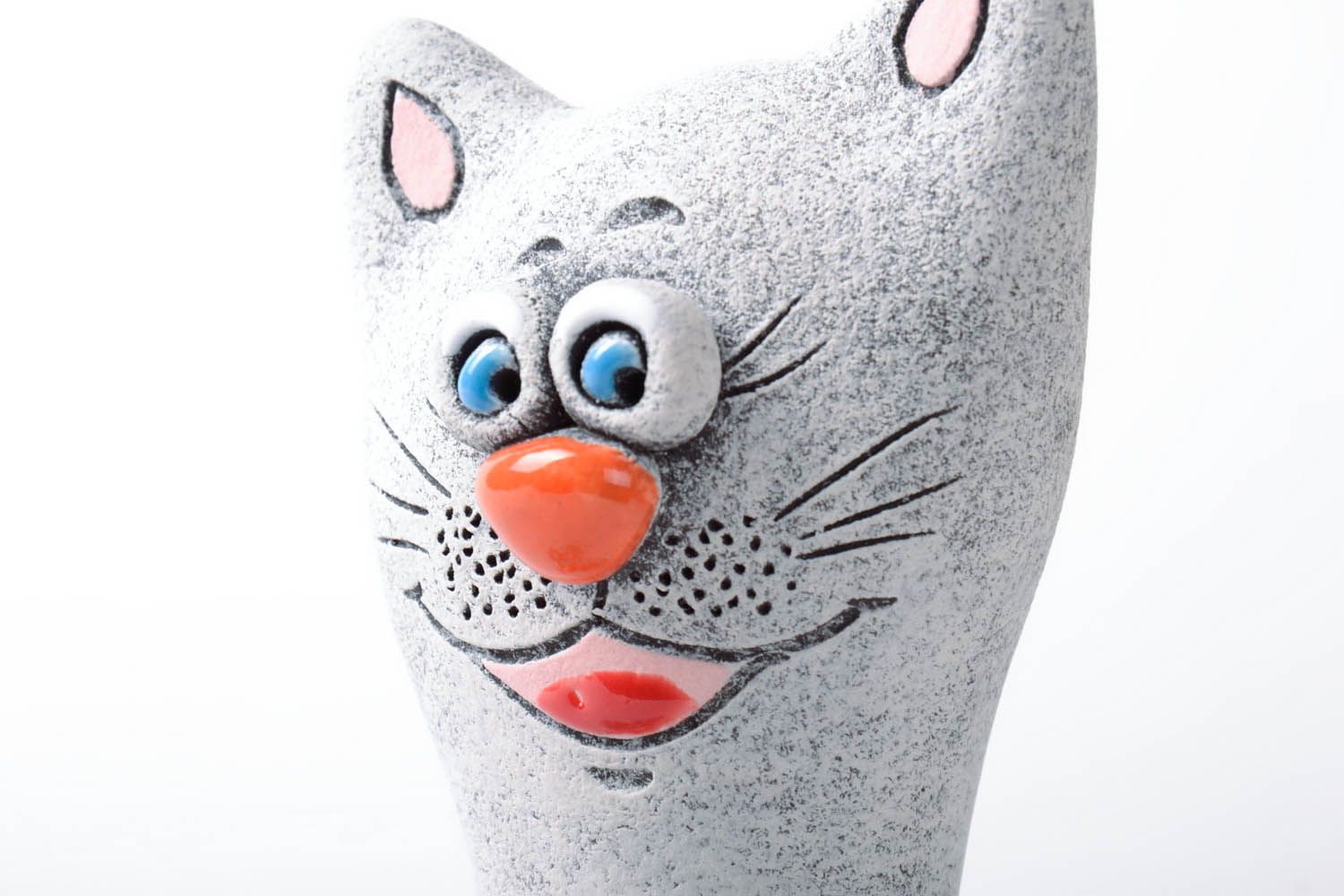 Home clay money box Cat in Love photo 2