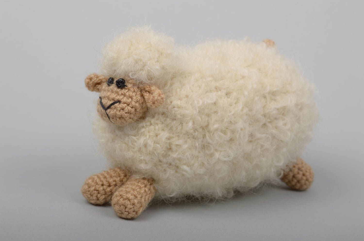 Stoff Kuscheltier handmade Schaf Kuscheltier Spielzeug für Kinder Kuschel Schaf foto 1