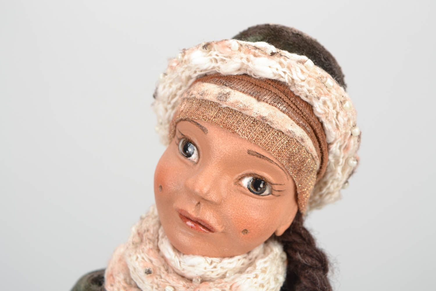Интерьерная кукла на подставке Матильда фото 4
