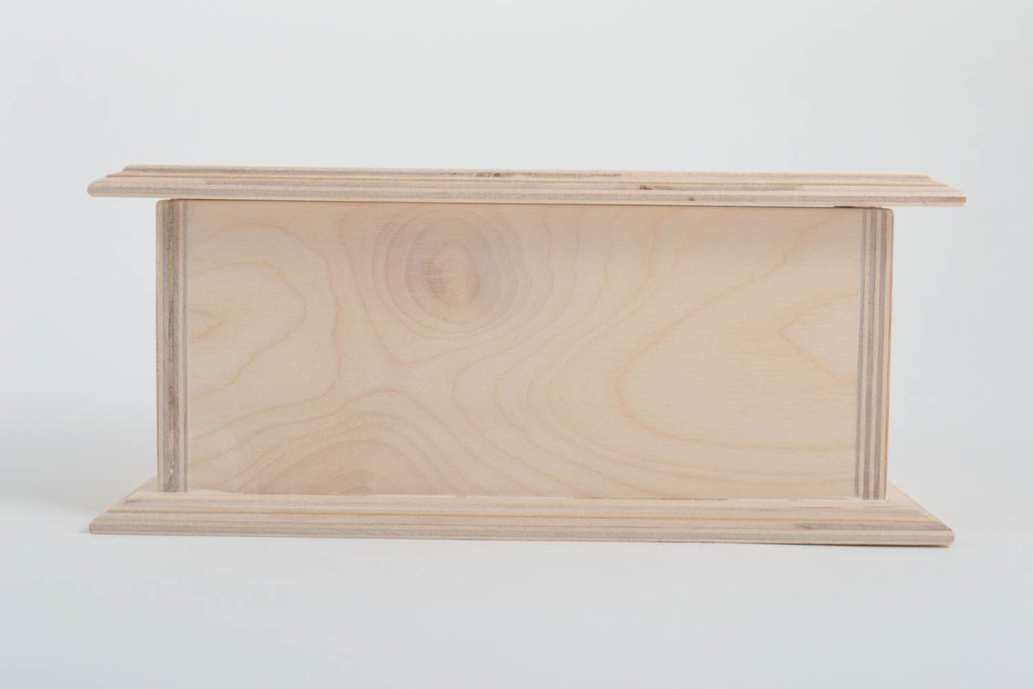 Boîte compartimentée faite main Boîte à thé en bois brut Boîte à décorer photo 4