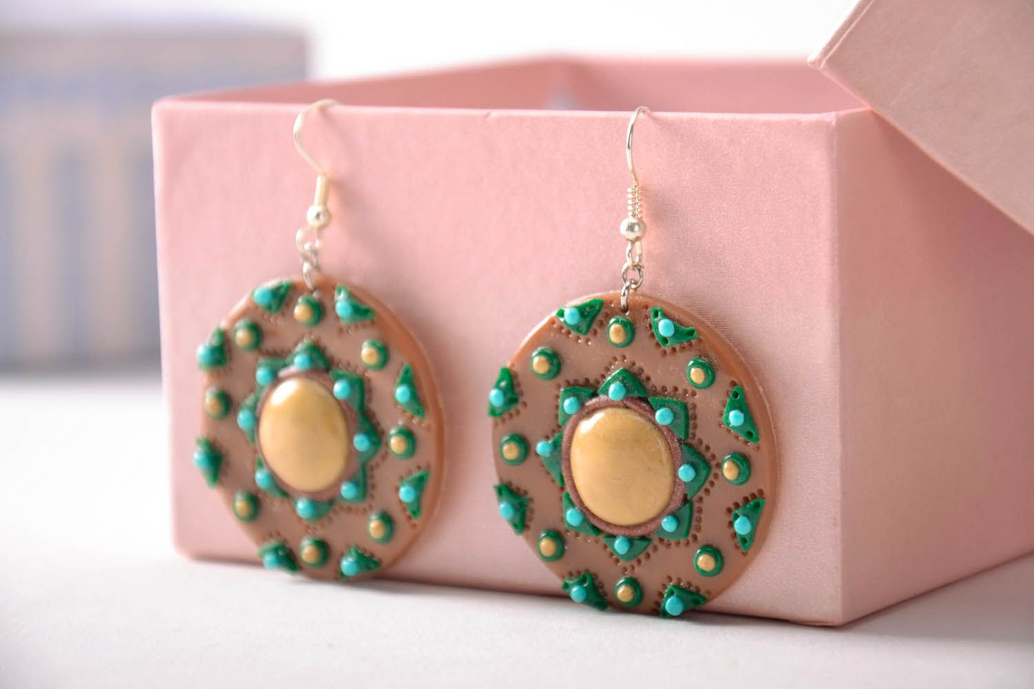 Earrings with author's design photo 3