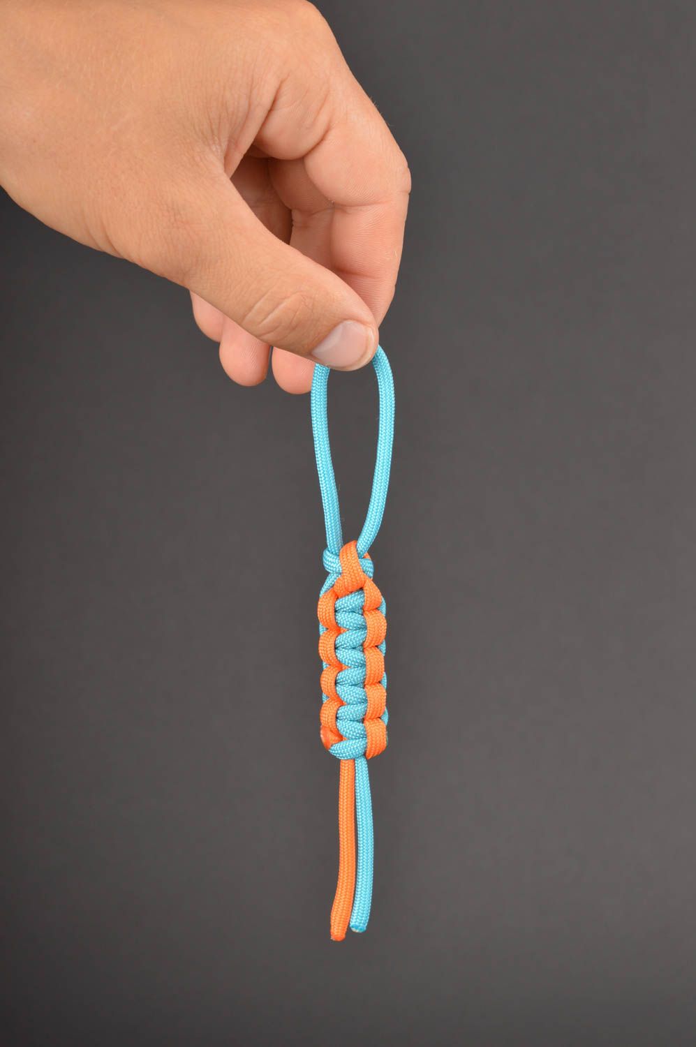 Аксессуар ручной работы брелок для ключей брелок для телефона голубой оранжевый фото 5