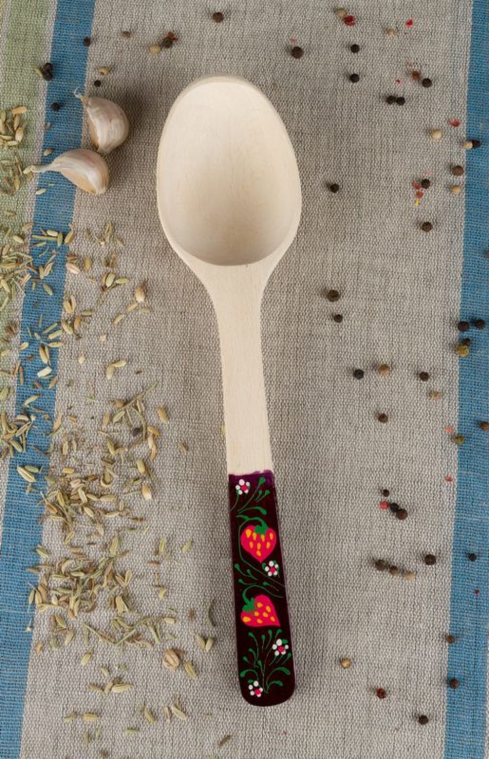 Wooden spoon for stirring photo 1