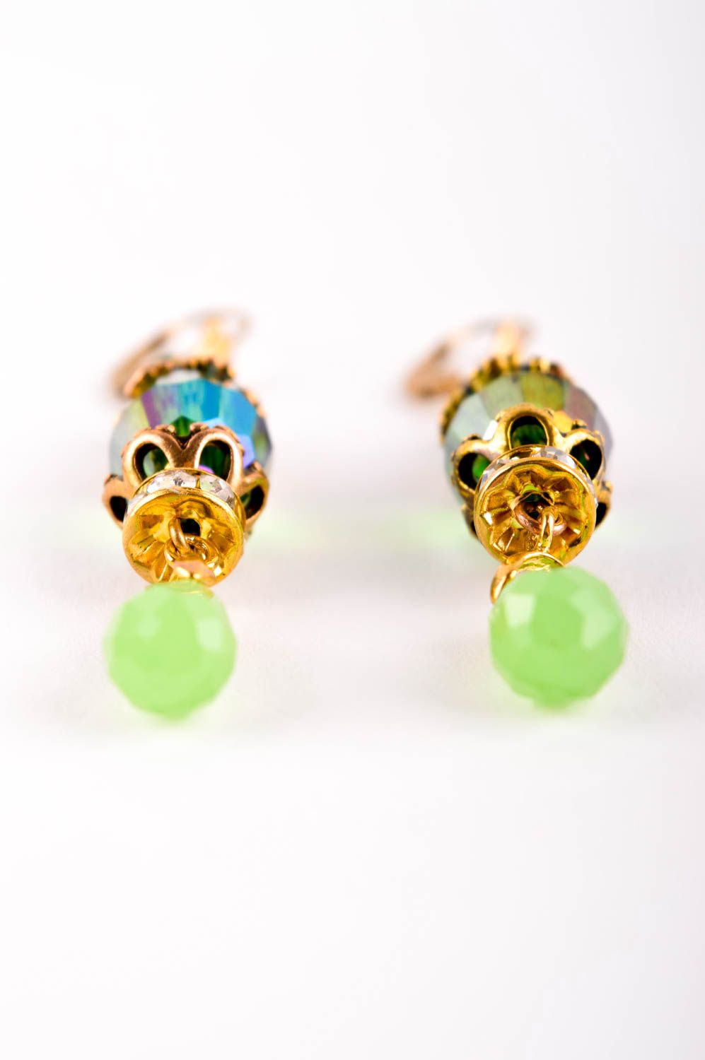 Juwelier Modeschmuck handgemachte Ohrringe Kristall Schmuck grell für Frauen foto 4