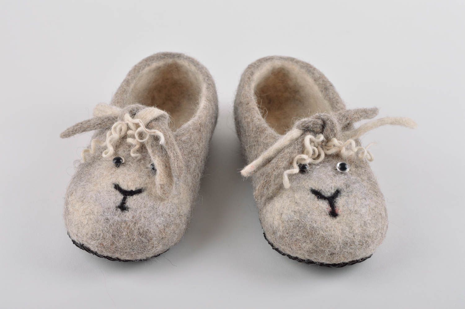 Chaussons laine fait main Pantoufle feutre Chaussures hiver écologique photo 4