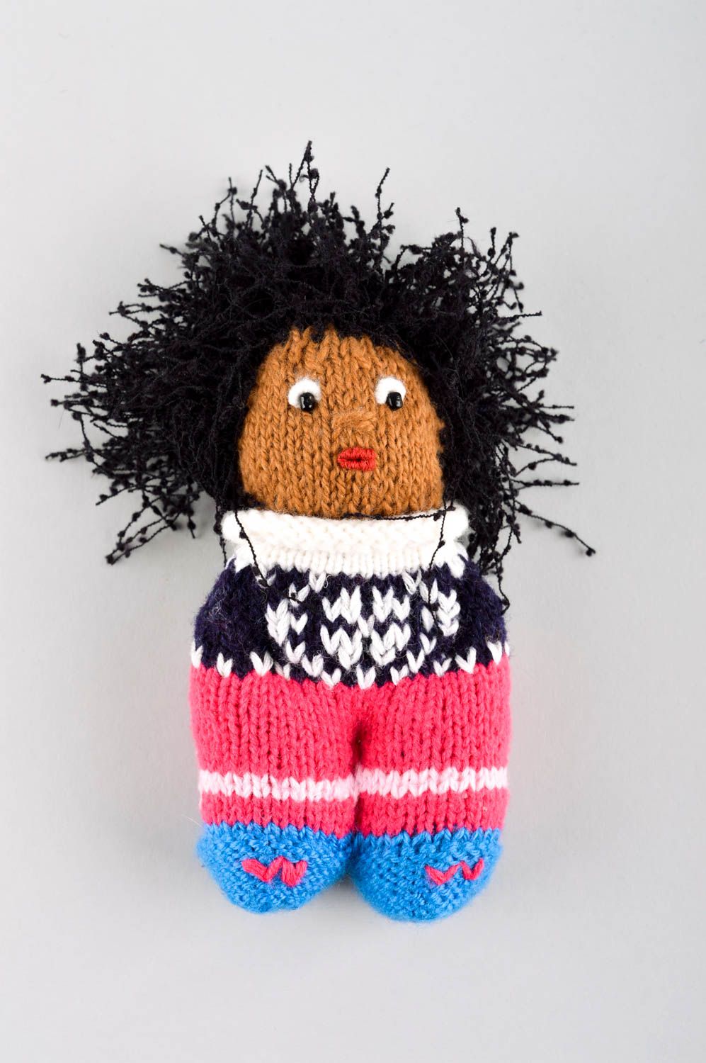 Petite peluche Jouet tricot fait main original amusant Cadeau pour enfant photo 2