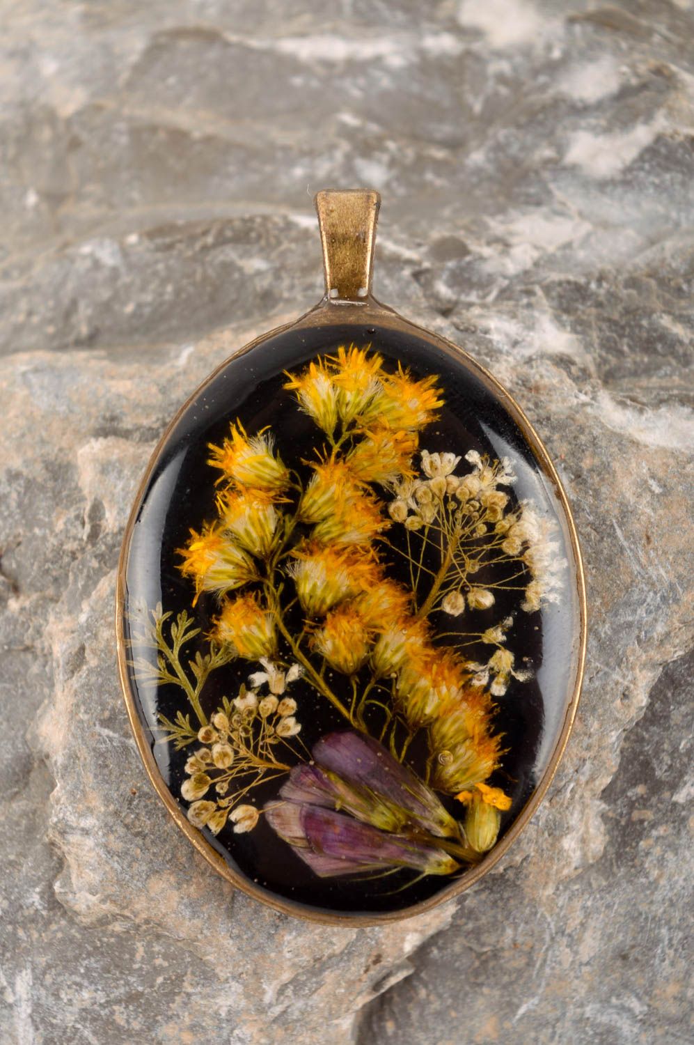 Handmade designer pendant botanical jewelry gift stylish present for her photo 1
