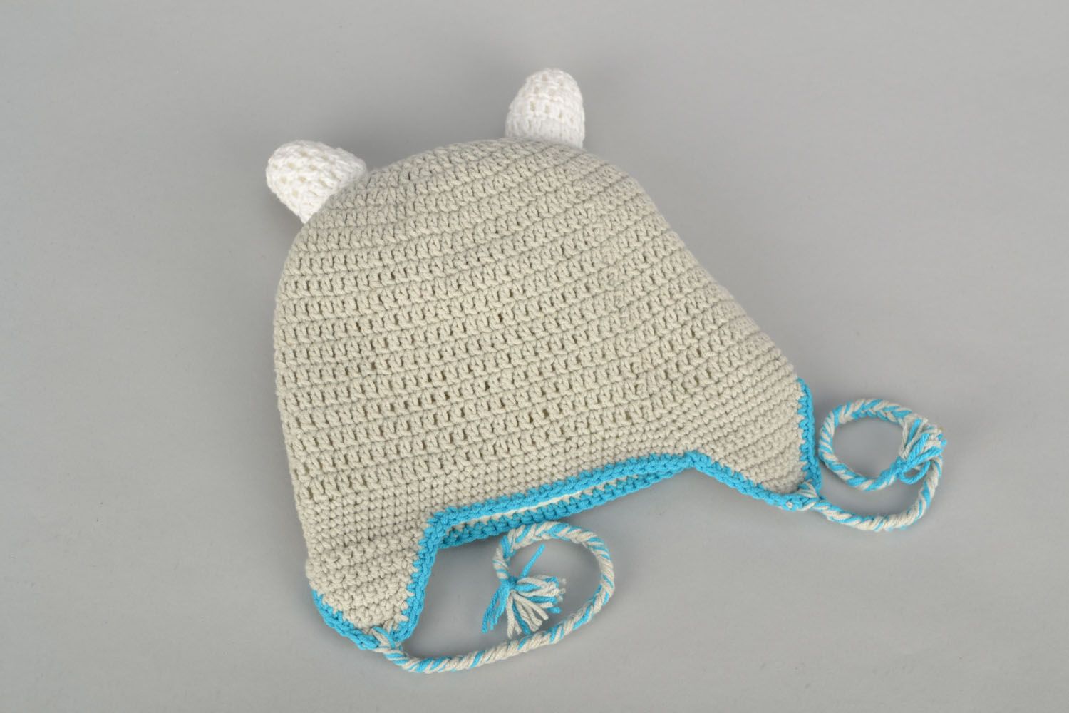 Bonnet pour enfant tricoté avec doublure en fleece photo 4