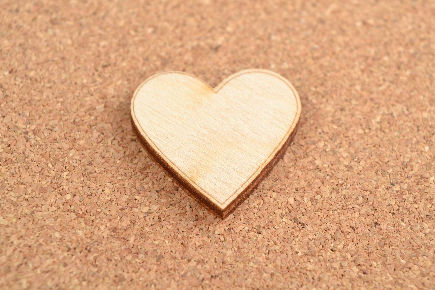Holzartikel zum Gestalten handmade Miniatur Figur Herz Holz Rohling zum Bemalen foto 1