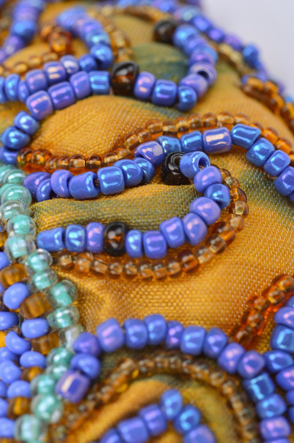 Boucles d'oreilles et collier perles de rocaille faits main Chaméléon pour femme photo 4
