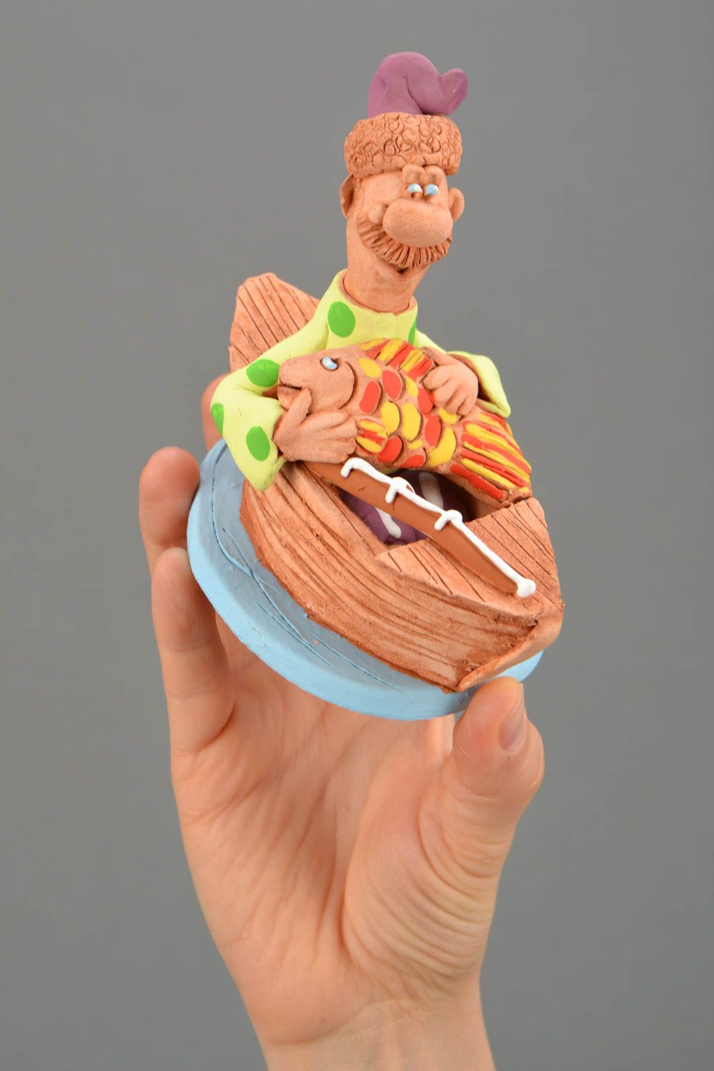 Handmade ceramic figurine photo 2