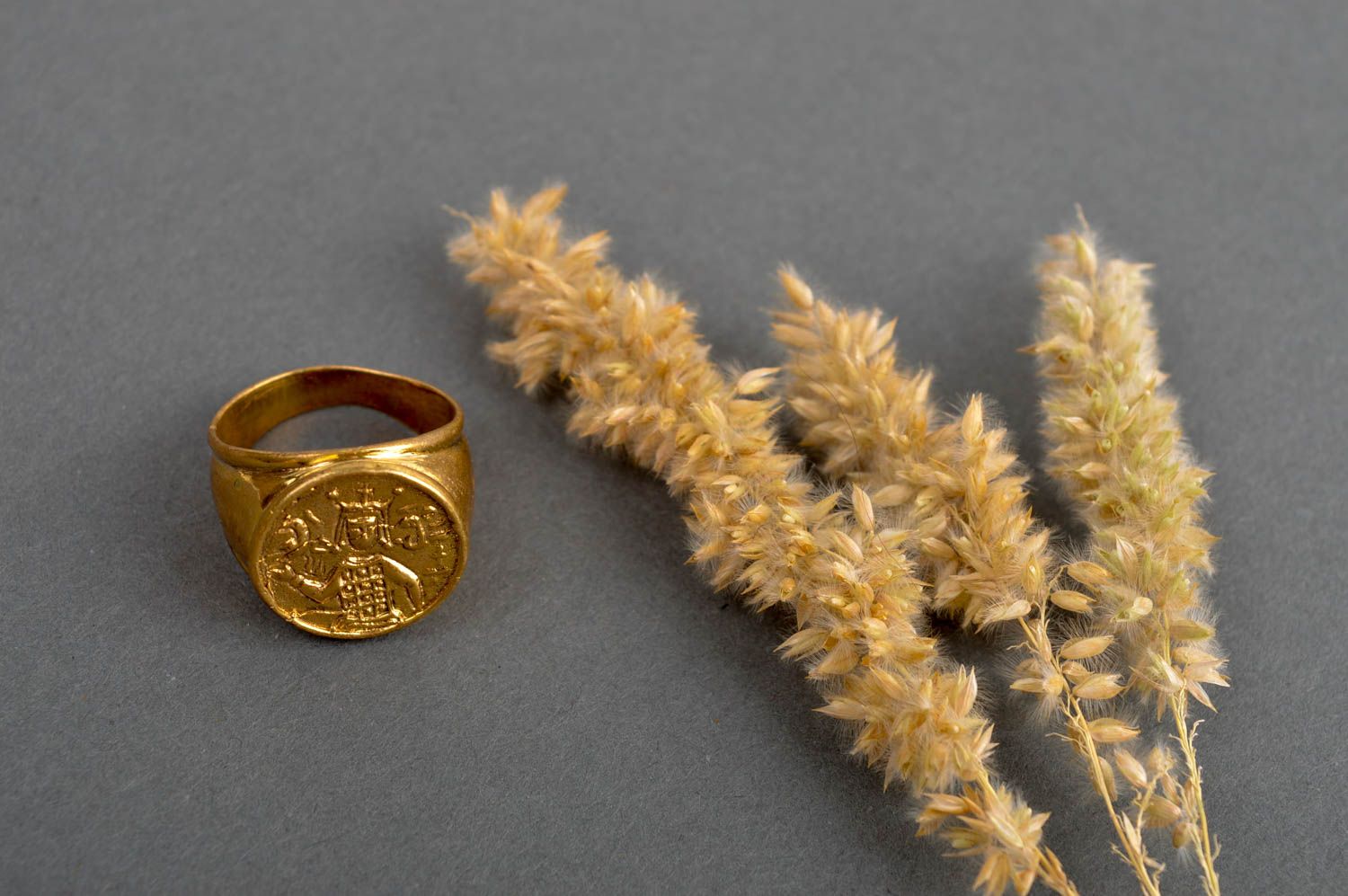 Кольцо ручной работы украшение из латуни модное кольцо для мужчин перстень фото 1