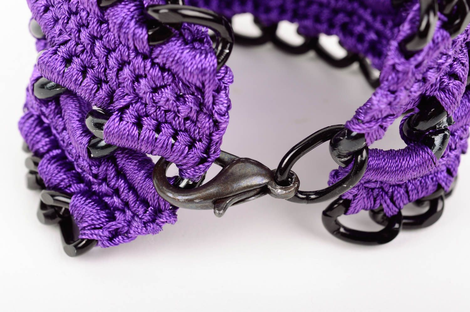Pulsera de hilos de seda hecha a mano accesorio para mujer regalo original foto 4