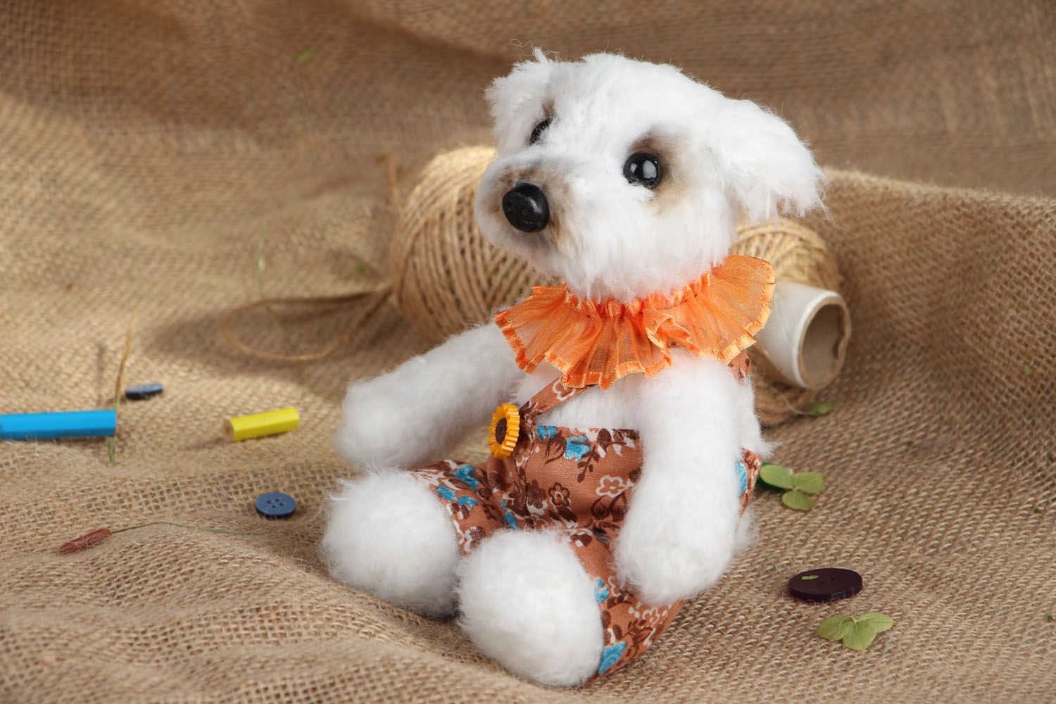 Handmade toy Puppy Charlie photo 5