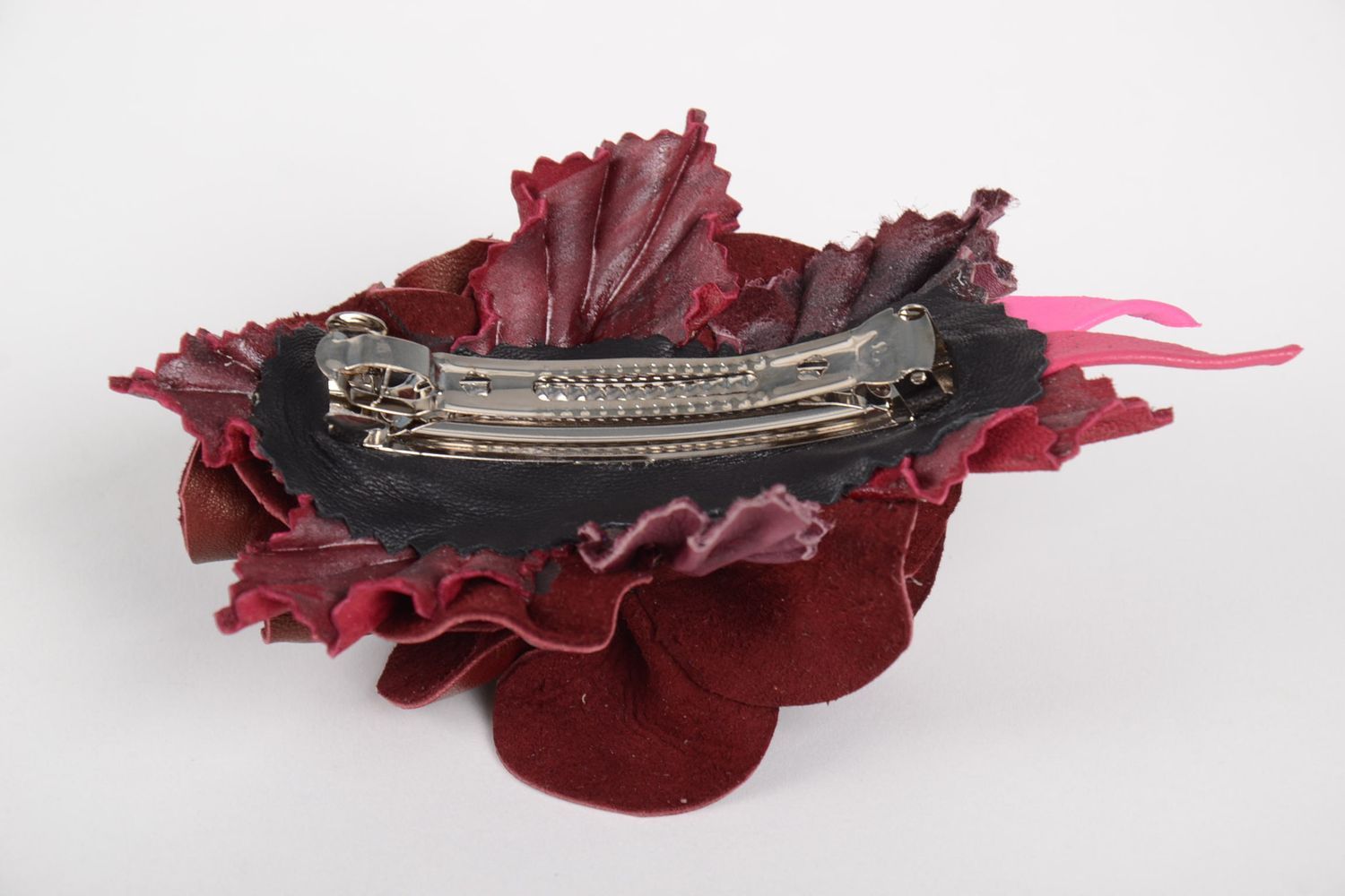handmade Blume Haarspange originelles Accessoire für Haare Damen Modeschmuck foto 5