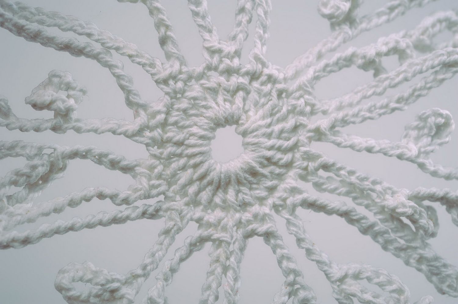 Crochet New Year toy Snowflake photo 5