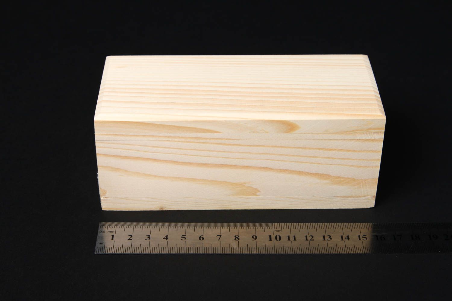Boîte en bois faite main Coffret en bois d'épicéa à décorer Loisirs créatifs photo 2