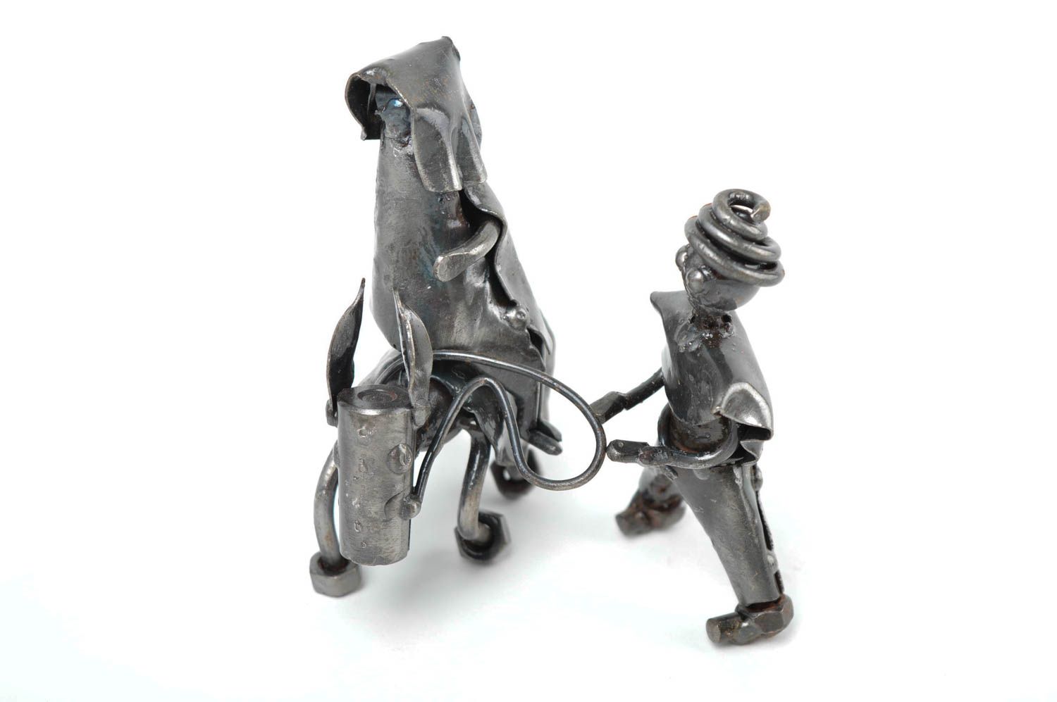 Unusual handmade figurine metal figurines metal craft decorative use only photo 2