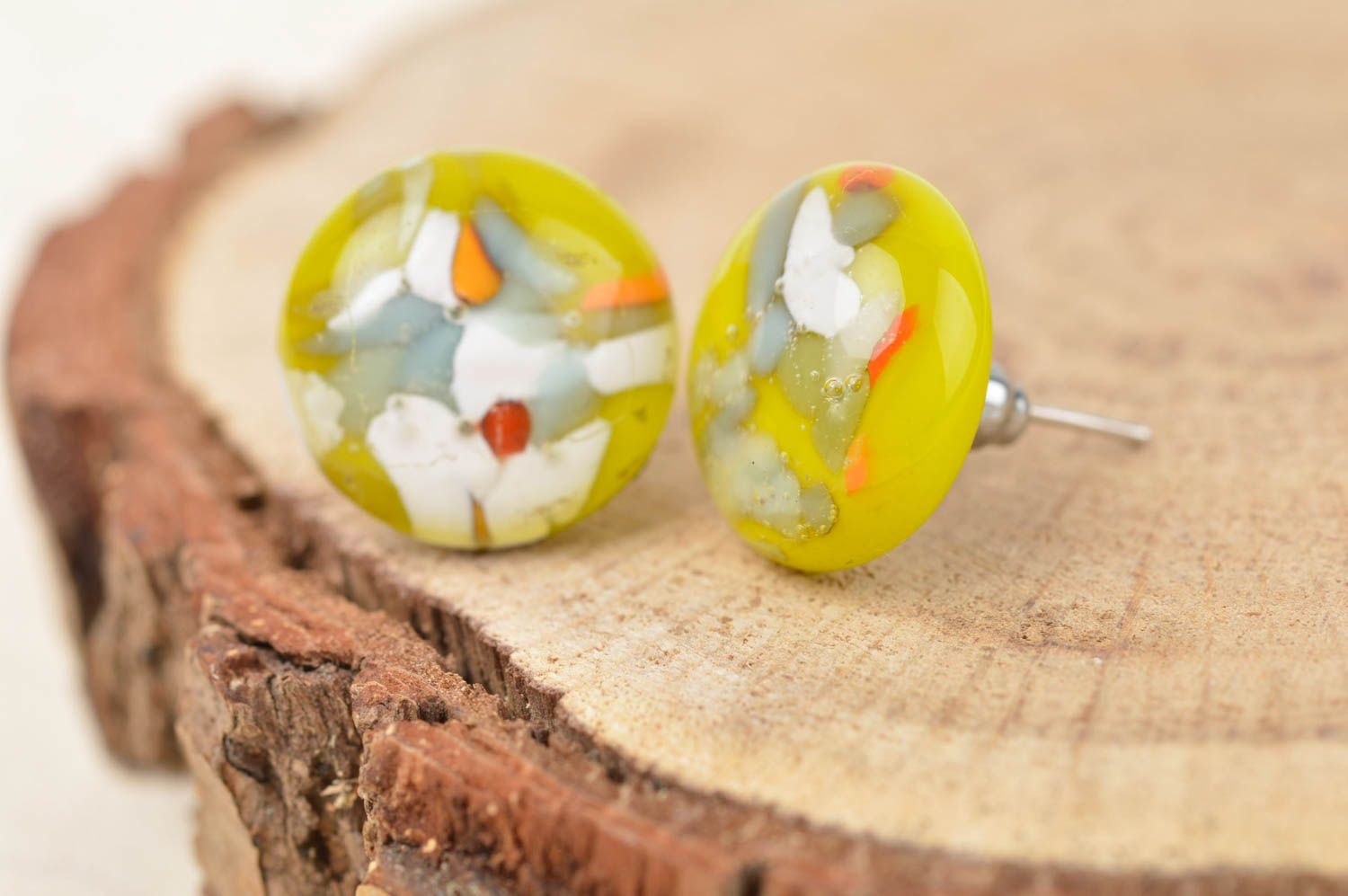 Stylish handmade glass earrings glass fusing cool jewelry designs gift ideas photo 1