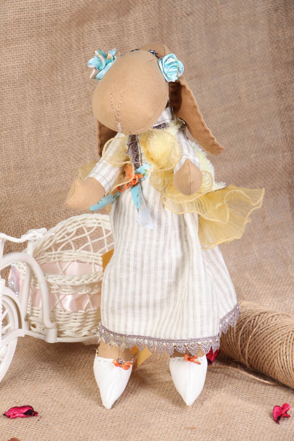 Soft toy with stand for home Sheep photo 5