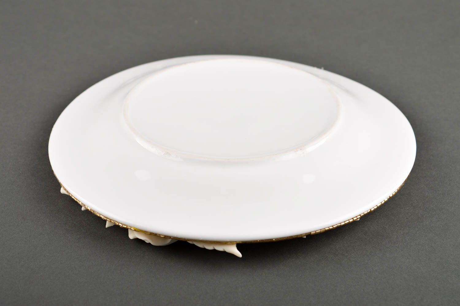 Plato de cerámica artesanal y decorado utensilio de cocina menaje del hogar foto 5