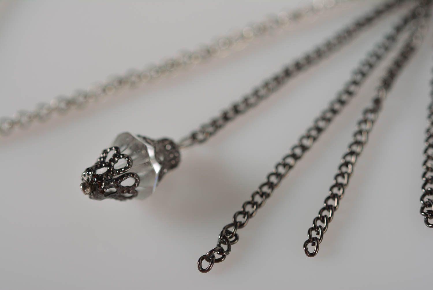 Metal jewelry handmade earrings dangling earrings women accessories cool gifts photo 4