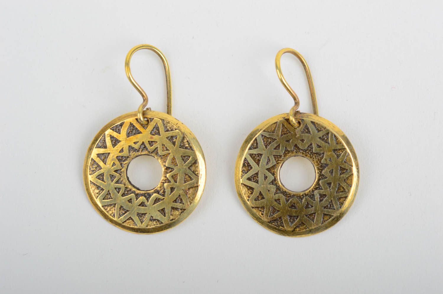 Beautiful handmade metal earrings artisan jewelry designs fashion tips photo 1