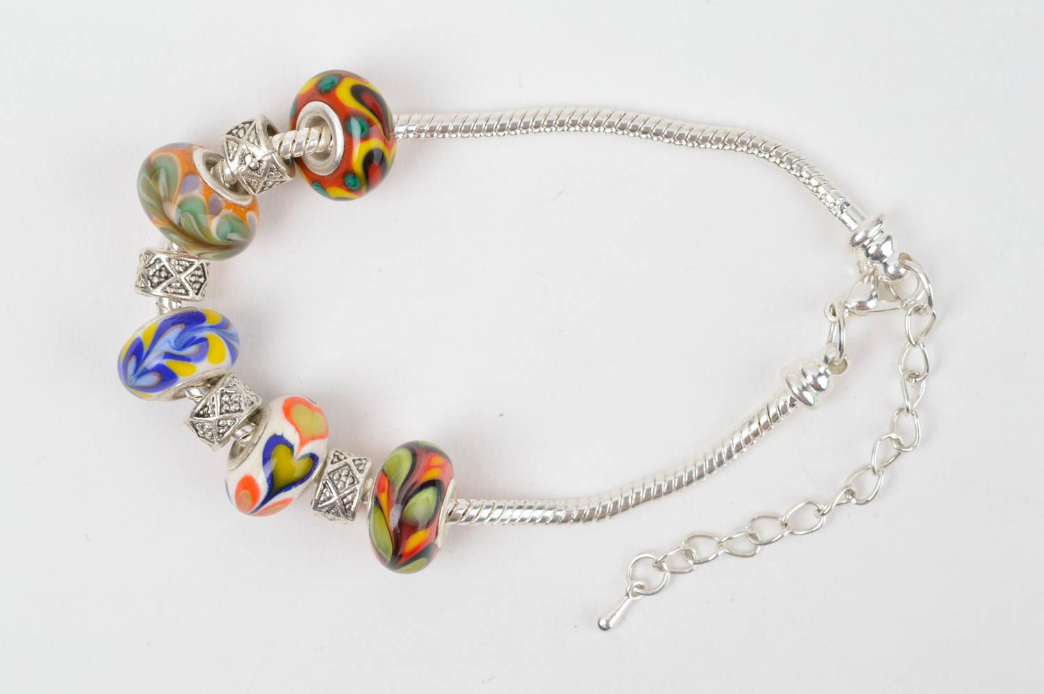 Bright handmade glass bracelet beaded bracelet handmade jewellery gifts for her photo 2